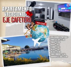 Encantador Apartamento Vacacional Eje Cafetero - PARQUE DEL CAFÉ - Piso 3